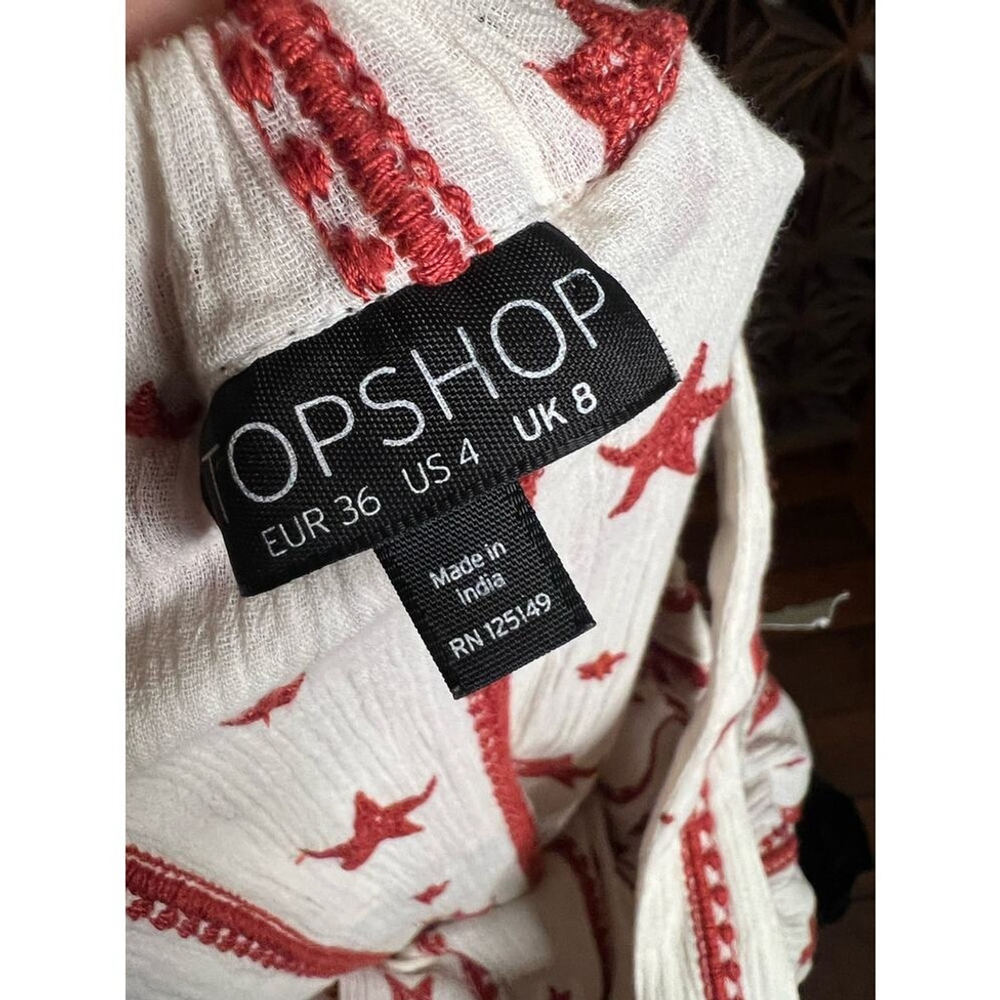 TopShop Red Stars Dress NWT - Picture 3 of 3